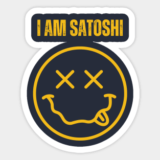 i am satoshi Sticker